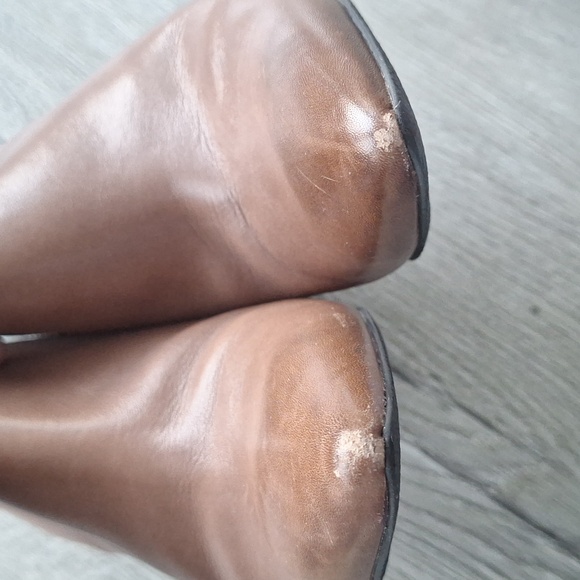 ✨️ Enzo Angiolini Brown Leather Ankle Booties. 4" Stiletto heels. 9M. - Picture 9 of 16